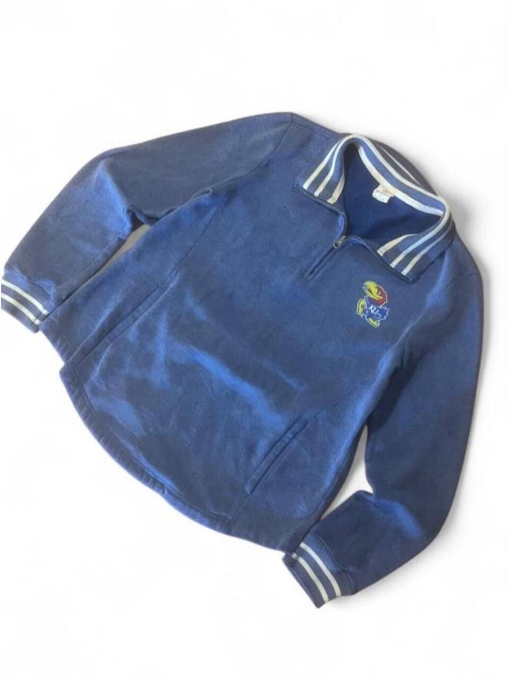 Top of the World Women's Kansas Jayhawks Blue Quarter – Size Medium